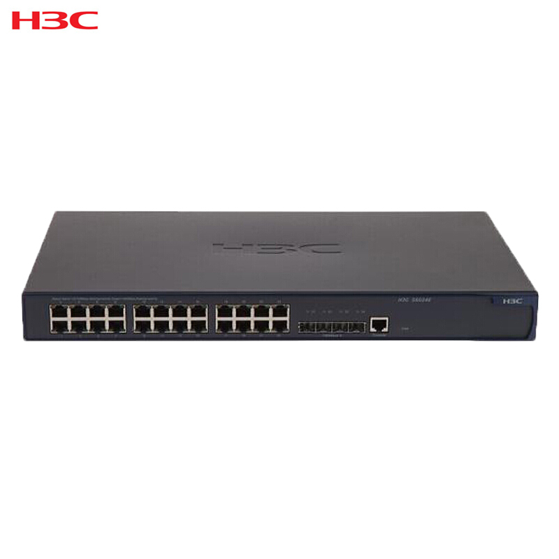 H3C S5590-28S8XC-HI L3以太网交换机主机,支持28个100/1000Base-X SFP端口/含4个GE Combo口,8个1G/10GBase-X SFP Plus端口,支持2个Slot