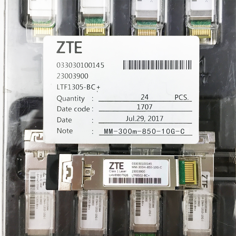 ZTE transceiver MM-300m-850-10G-C 033030100145