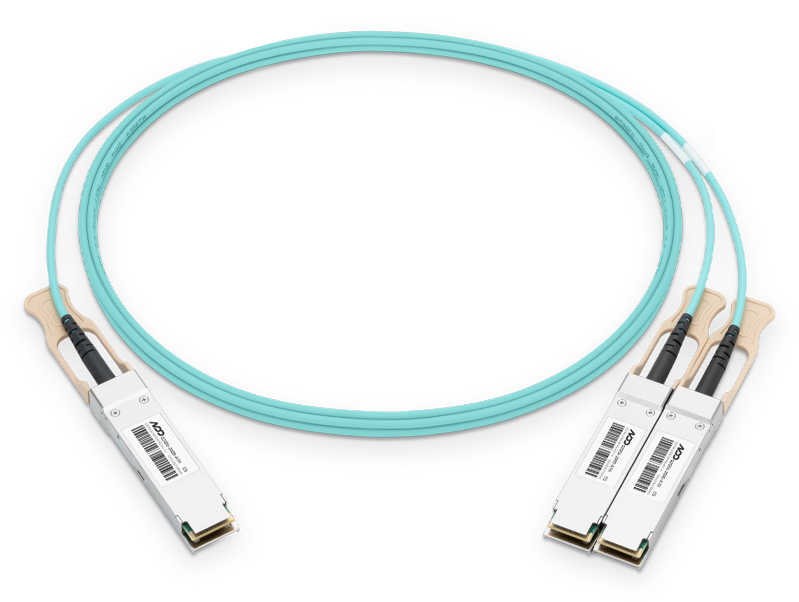 NADDOD  Q2Q56-200G-A3 / 3m 200G QSFP56转2X100G QSFP56有源光缆