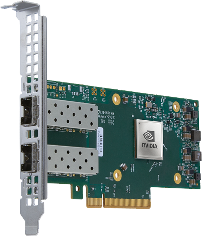 MCX512A-ACAT Mellanox PCIe3.0x8 SFP28 25GB 万兆光纤双口网卡