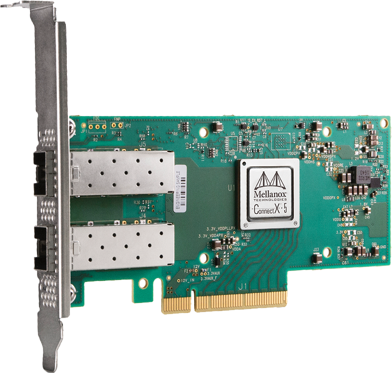 Mellanox 迈络思 MCX512A-ACUT 10/25G 双口万兆网卡 06310169