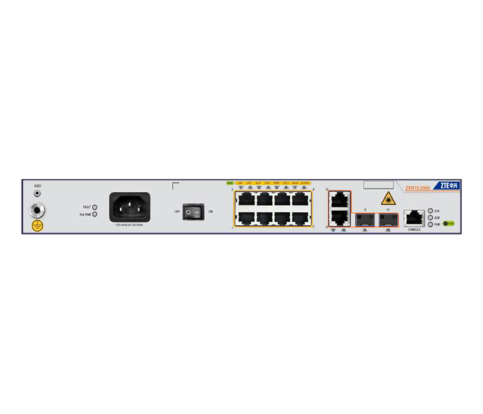 5950-36CM: 24*GE Combo端口 + 4*10GE SFP+端口 + 1扩展卡。