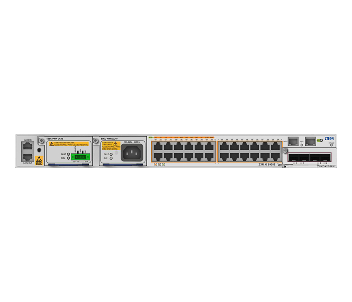 ZXR10 5260-52TD-H 48*GE RJ45端口 + 4*10GE SFP+端口 ZXR10 5260-H系列交换机