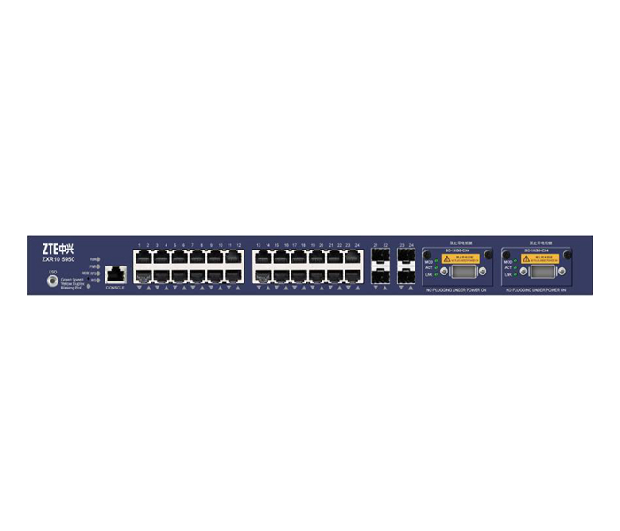 ZXR10 5950-36TM-E 24端口GE RJ45+4端口10GE-SFP+