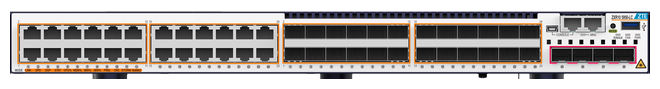 5950-36PM: 24*GE POE+端口 + 4*10GE SFP+端口 + 1*扩展卡；