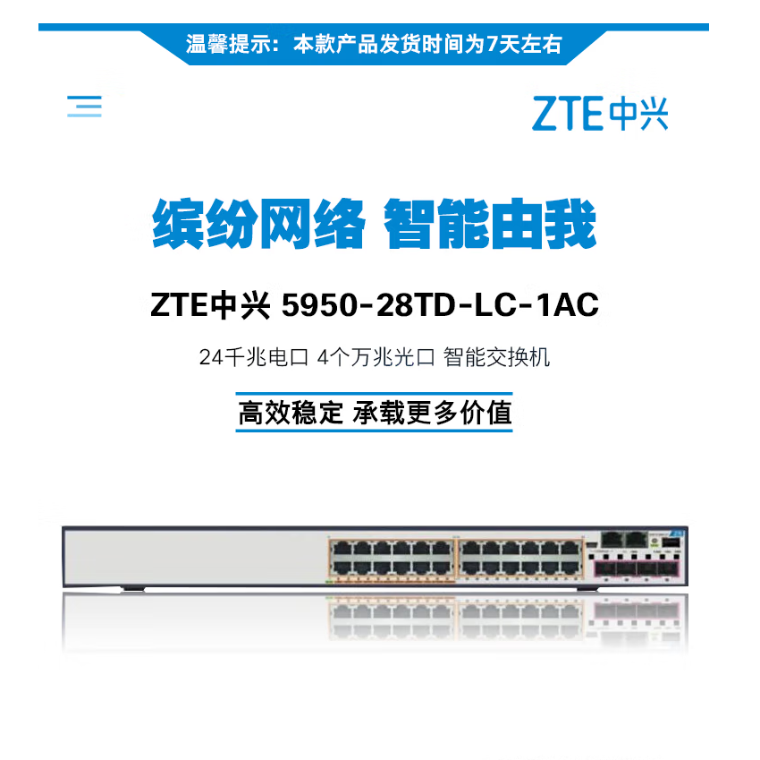 5950-60PM: 48*GE POE+端口 + 4*10GE SFP+端口 + 1扩展卡；