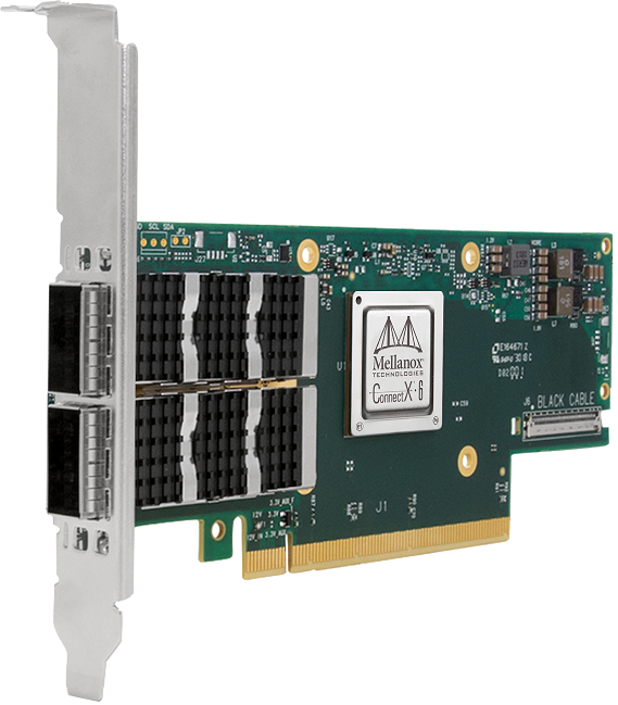 NVIDIA Mellanox MCX653106A-ECAT-SP ConnectX-6 VPI Adapter Card HDR100/EDR/100GbE Dual Port InfiniBand Network Card