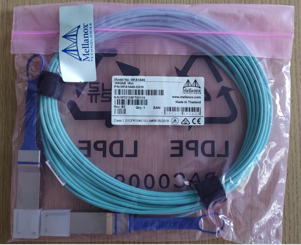 Mellanox MFA1A00-C010 10M 100G Ethernet AOC optical cable