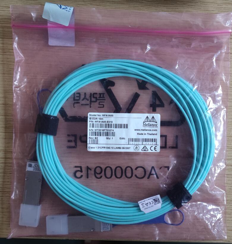 Mellanox Active Fiber Cable IB EDR up to 100Gb/s QSFP, LSZH, 10m MFA1A00-E010