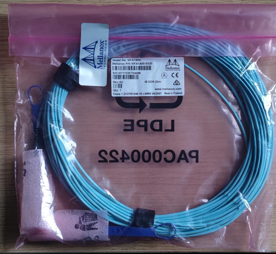 Mellanox MFA1A00-E020 20 m QSFP Active Fiber Optic Network Cable MFA1A00-E020